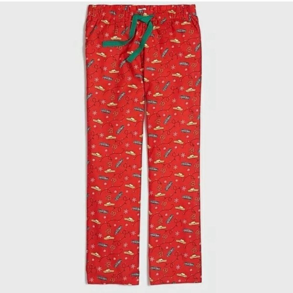 J. Crew Women’s Small Printed flannel pajama pant Holiday Print
